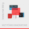 wizytówki lux foliowane matowo, druk dwustronny pełnokolorowy 4+4, papier kredowy 450 g mat, 100 sztuk  